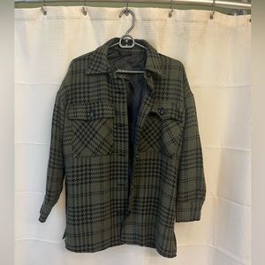 Pull & Bear Green Shacket - size small